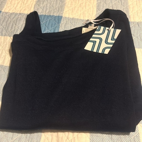 NWT MARKET & SPRUCE Women's 3/4 Sleeve Top Navy Small Petite - Picture 9 of 10